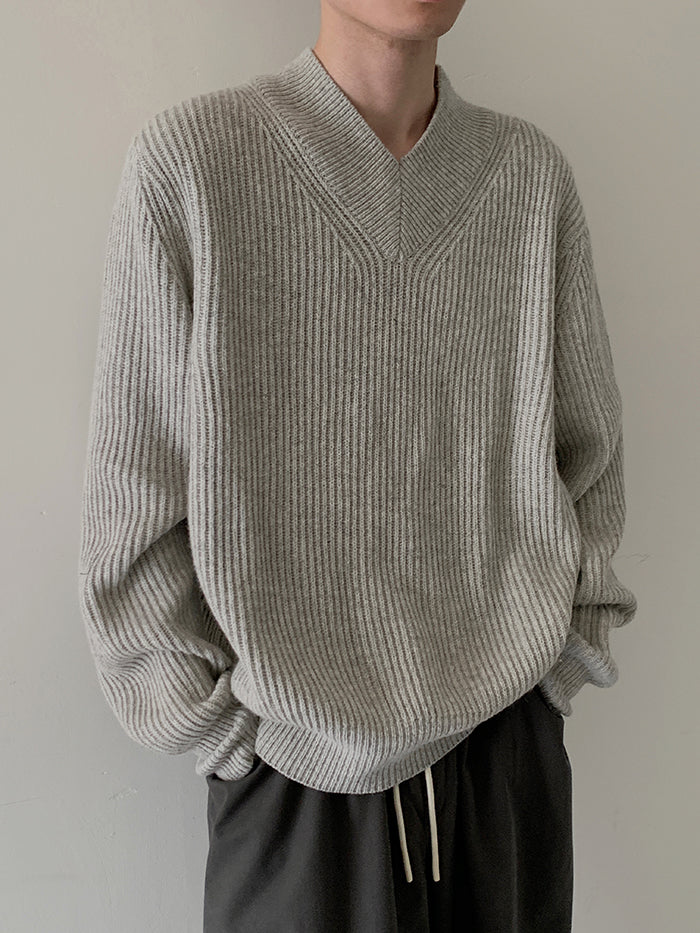 V-Neck Wool Sweater