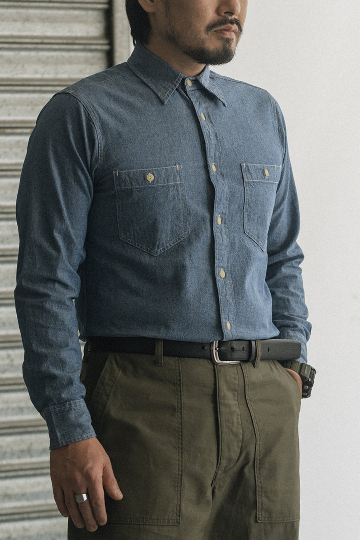 Chambray Long-Sleeve Shirt