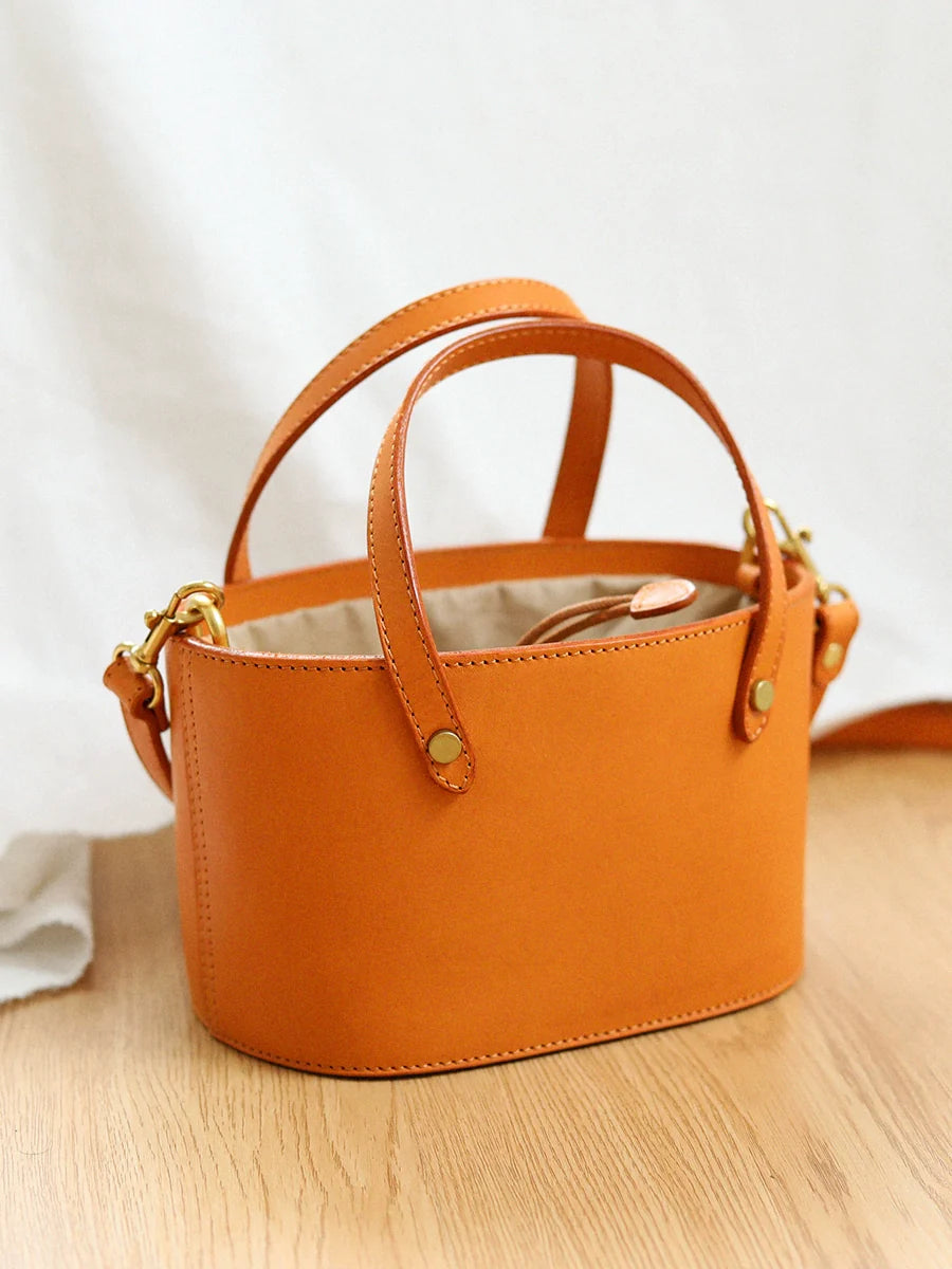 Sunset Leather Bucket Bag