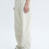 Gradient White PU Leather Trousers Versatile & Stylish