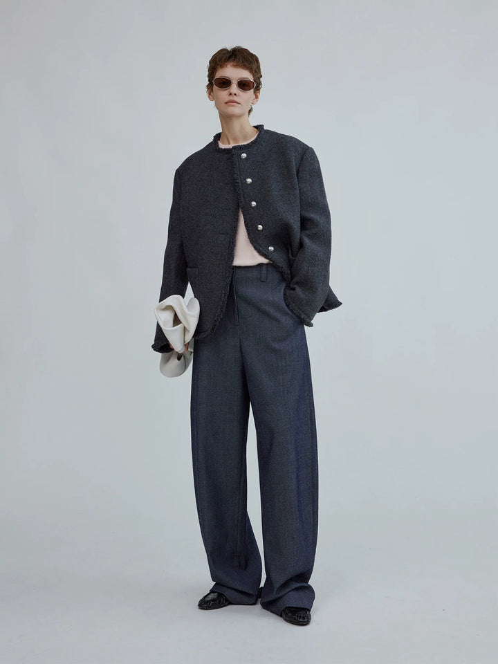 Wool Wide-Leg Pants