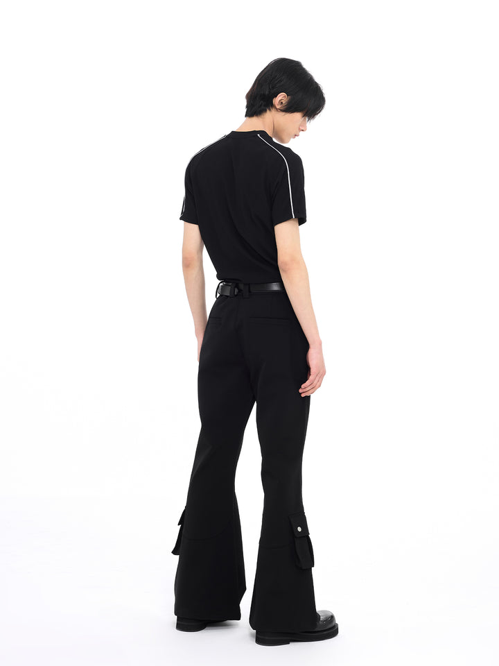 Deconstructed Wide-Leg Trousers