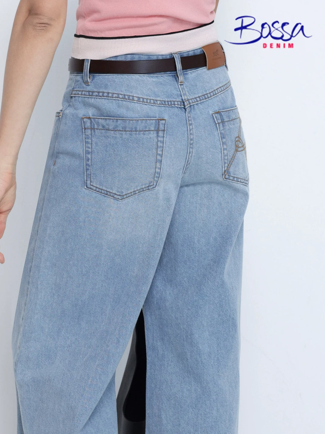 Natural Denim Straight-Leg Jeans