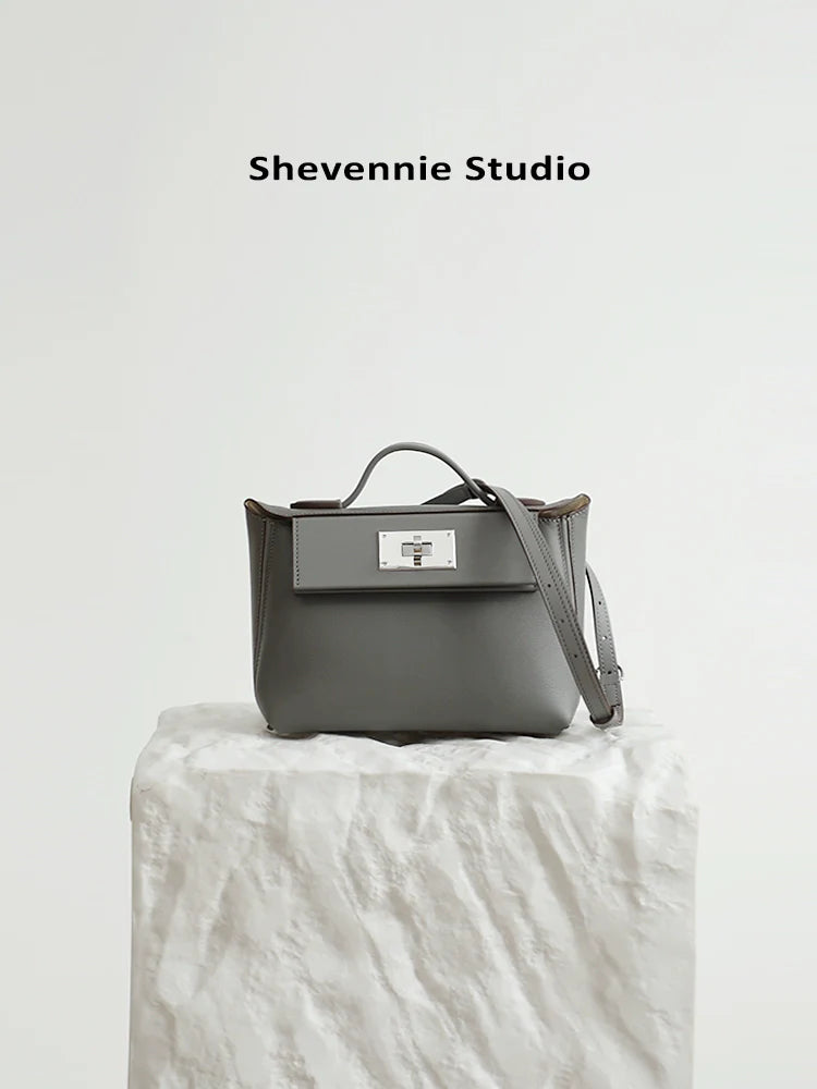 Autumn Lychee Leather Tote