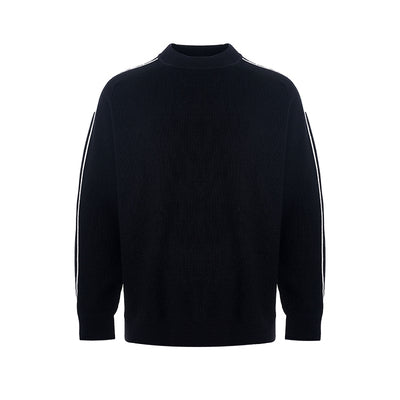 Double-Line Round Neck Sweater