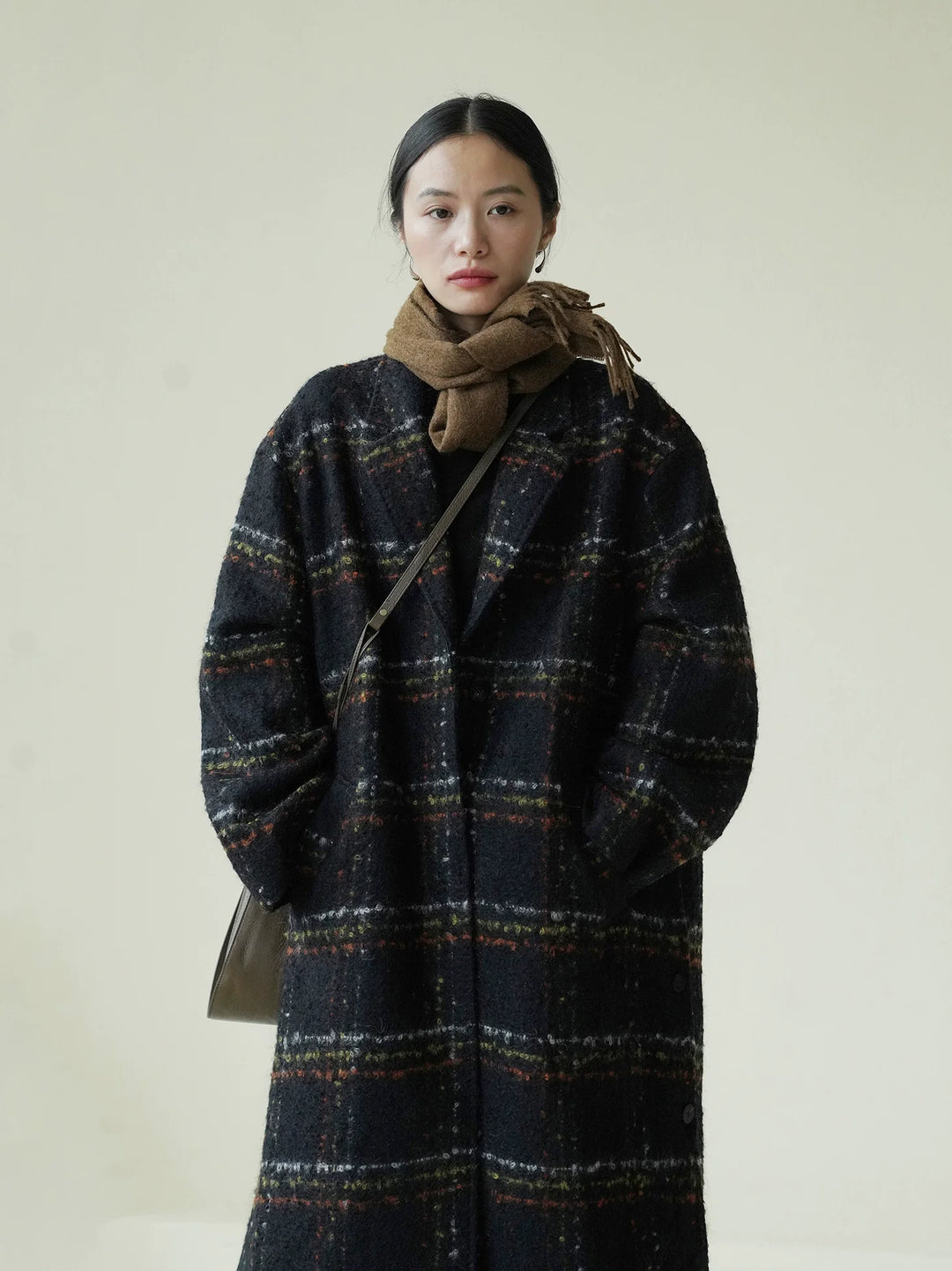 Mohair Check Coat