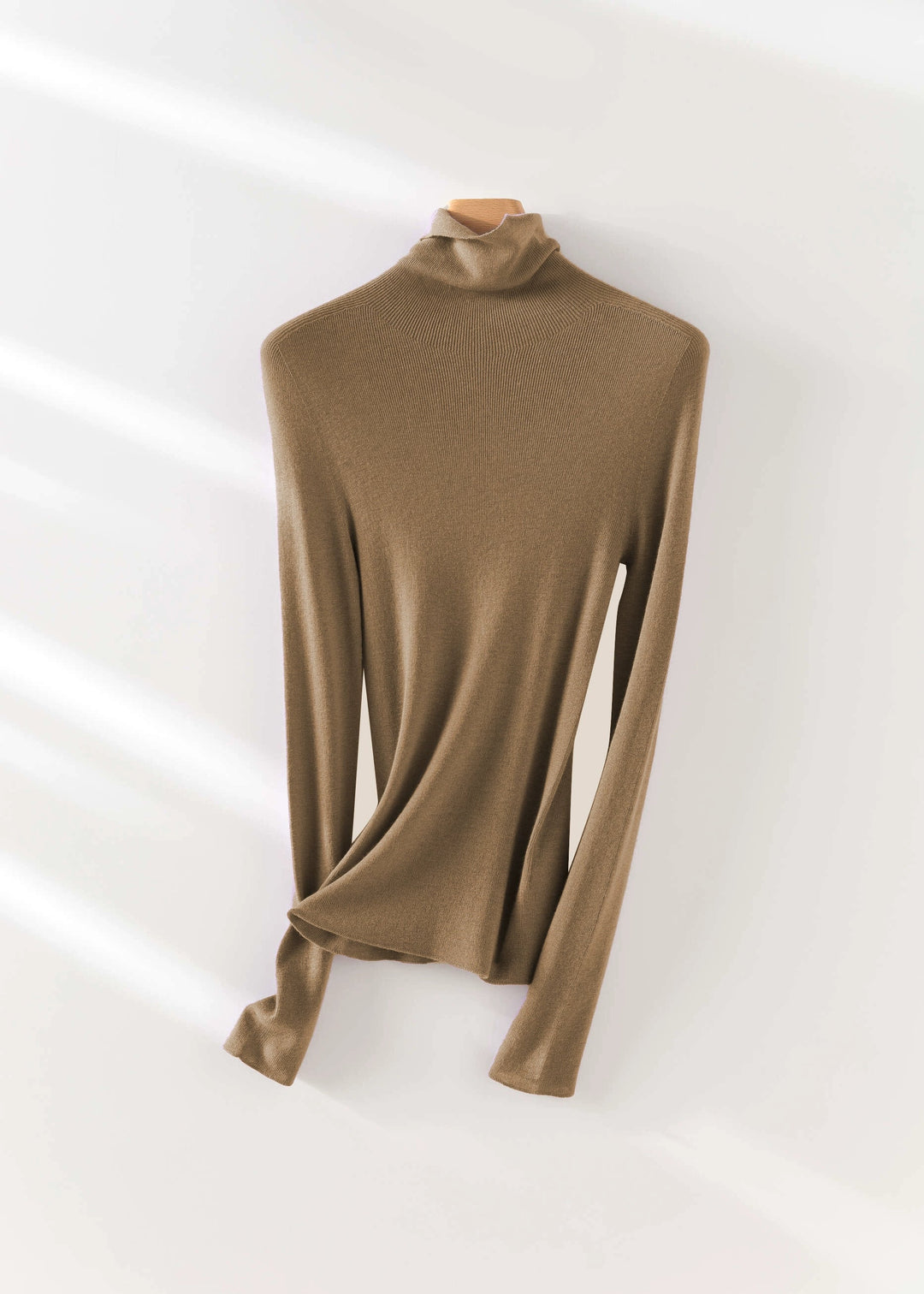 Silk-Cashmere Turtleneck