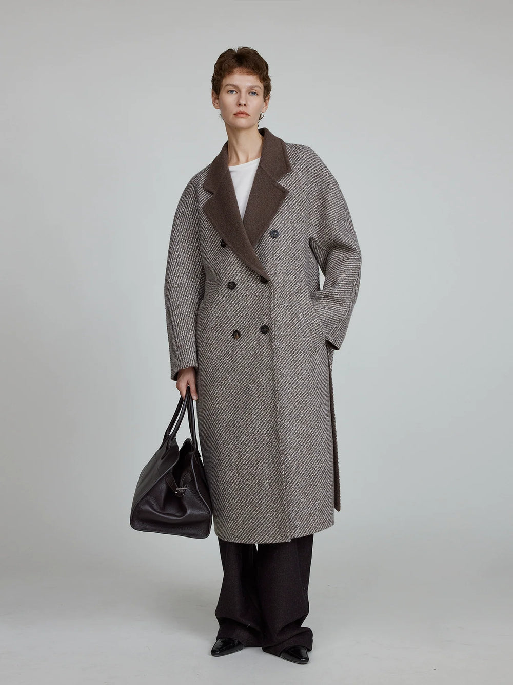 Camel Wool Twill Coat