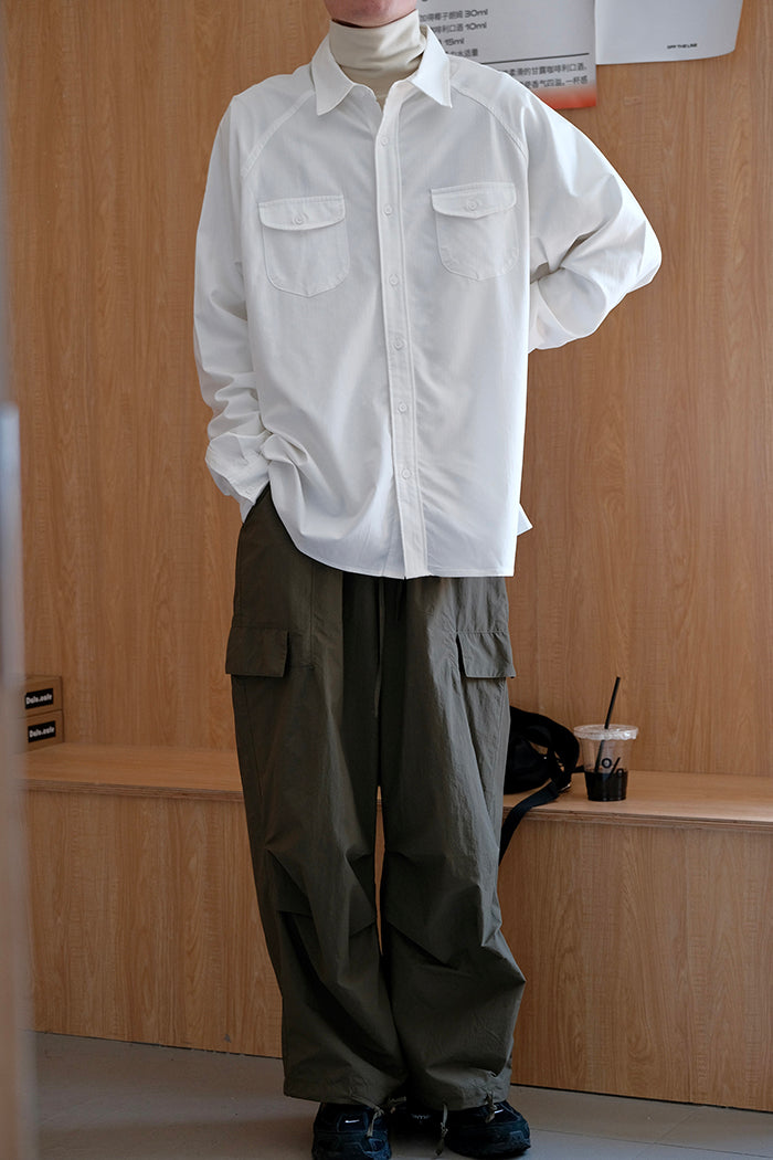 Multi-Pocket Long-Sleeved Shirt