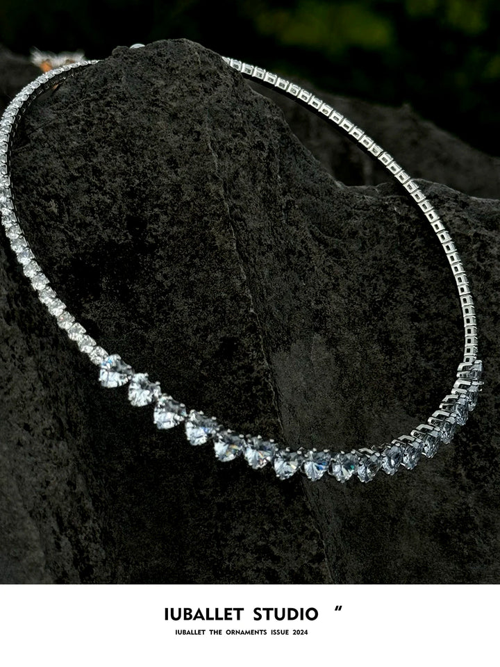 Sterling Diamond Necklace