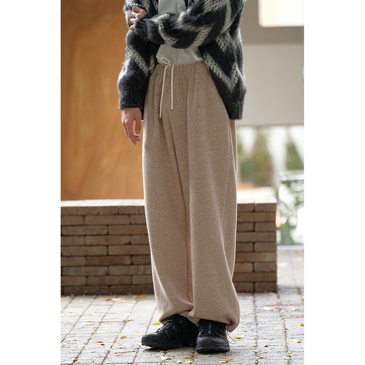 Soft Velvet Drawstring Trousers