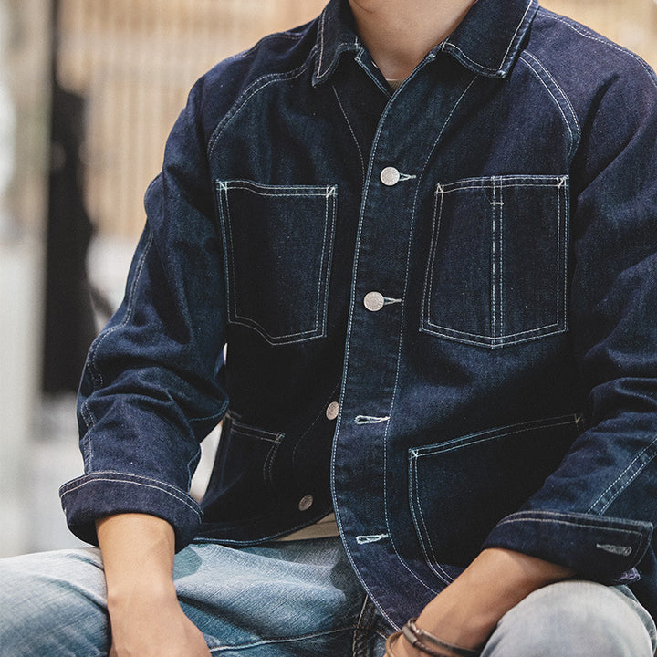 Retro Denim Hunting Jacket