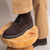Retro Desert Boots - Handmade Martin Boots in Casual High-Top Style