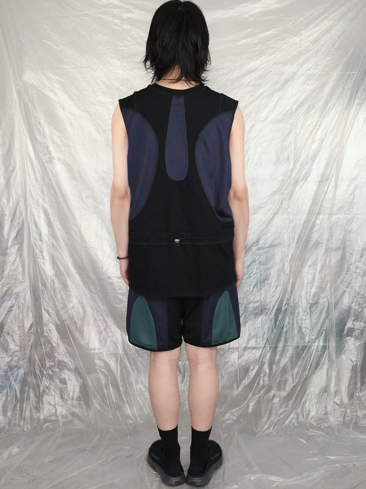 Mesh Patchwork Vest