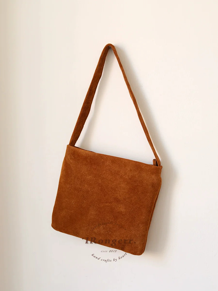 Brown Leather Underarm Bag