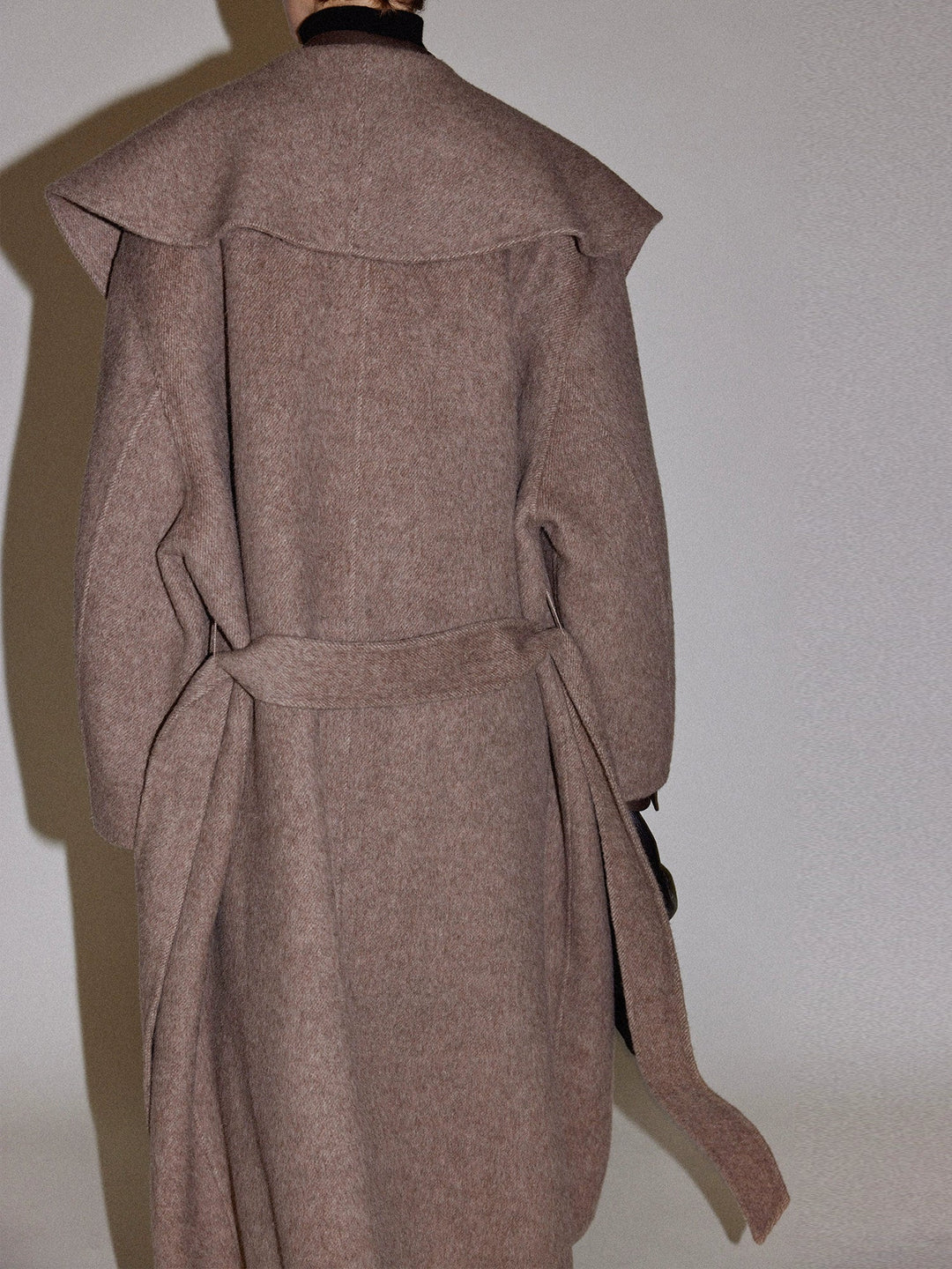 Silk Wool Long Coat