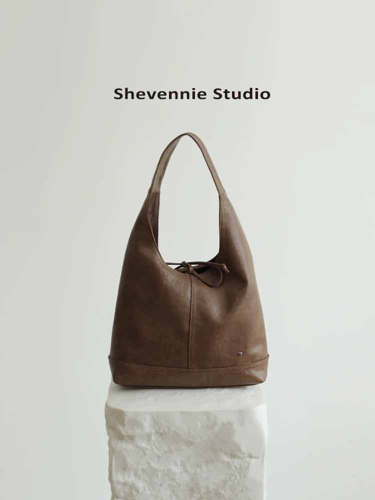 Bow Leather Tote