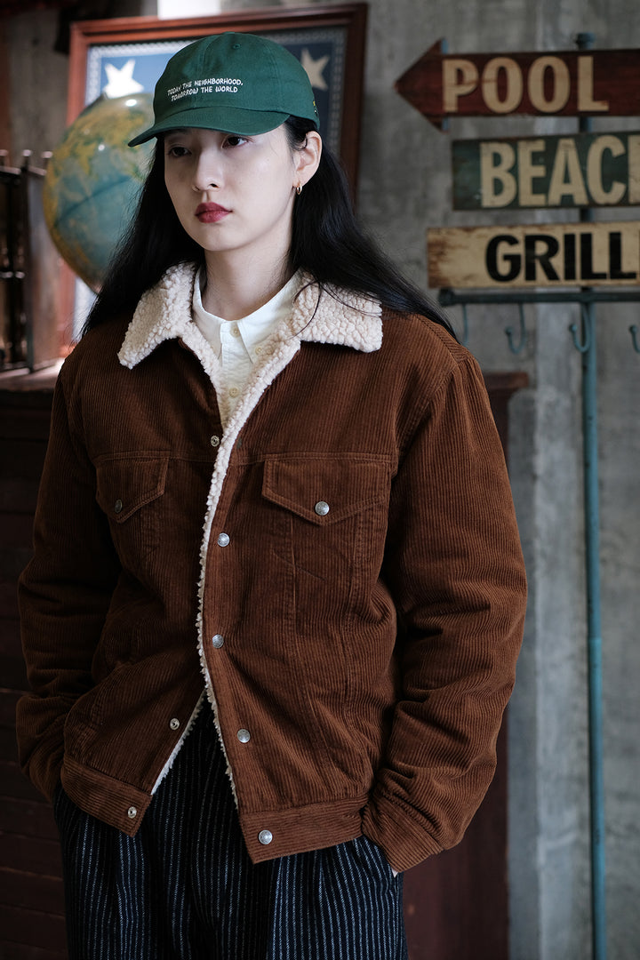 Corduroy Jacket with Fleece