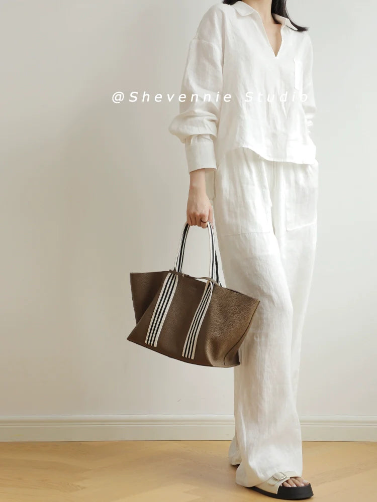 Lychee Leather Tote