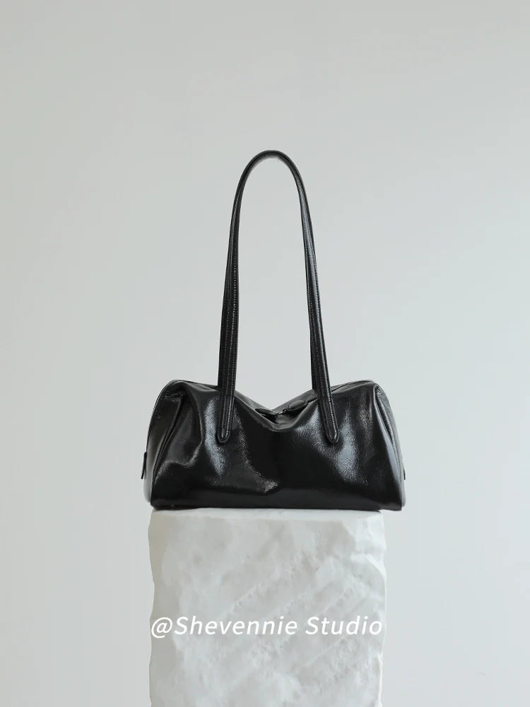 Soft Leather Pillow Tote