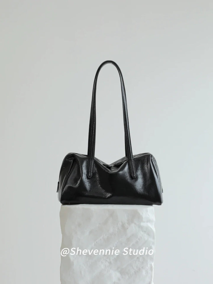 Soft Leather Pillow Tote