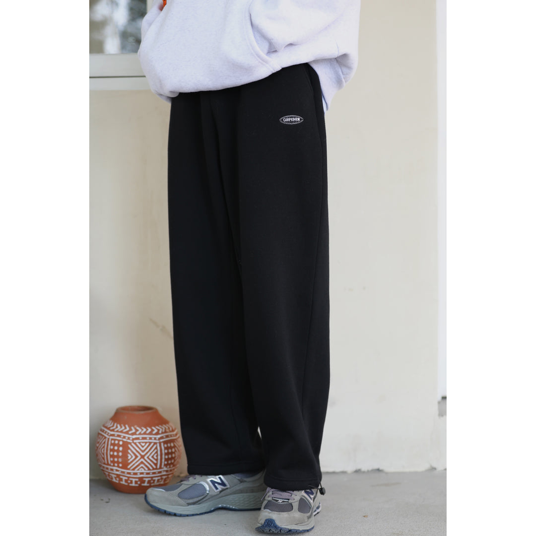 Embroidered Fleece Pants