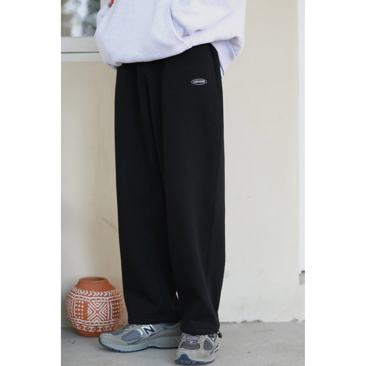 Embroidered Fleece Pants