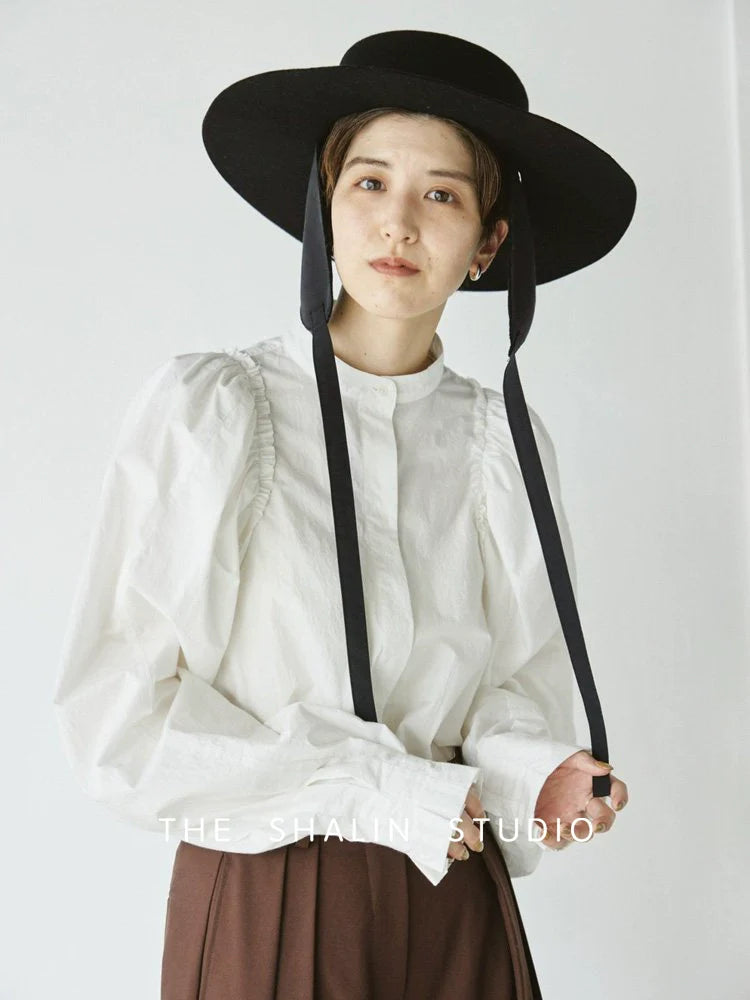 Cotton Puff Sleeve Shirt