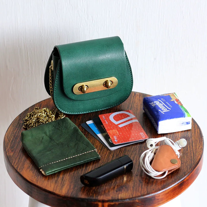 Leather Mini Saddle Bag