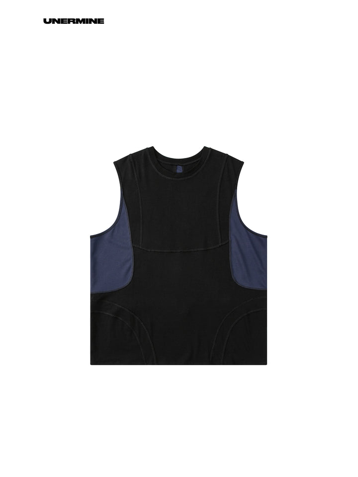 Mesh Patchwork Vest