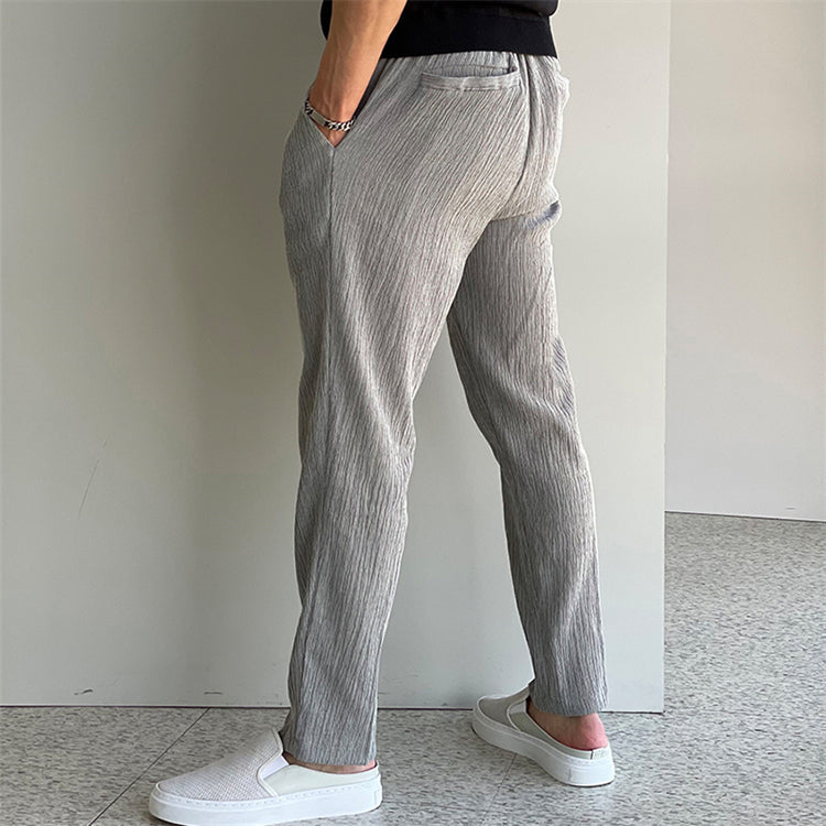 Wrinkled Texture Trousers