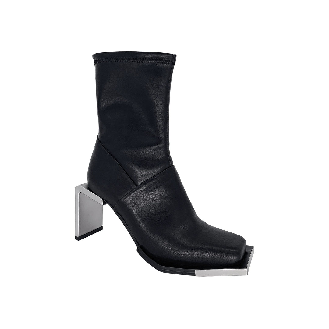 Sheepskin Square Heeled Boots