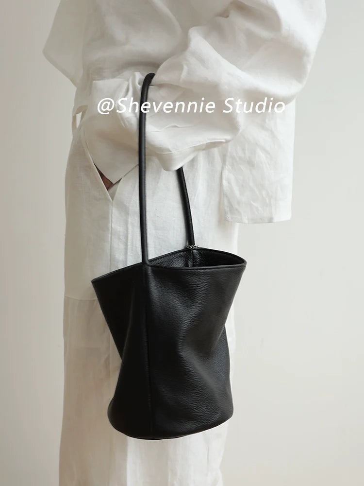 Shevennie Soft Leather Tote