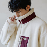 Cozy Embroidered Plush Jacket