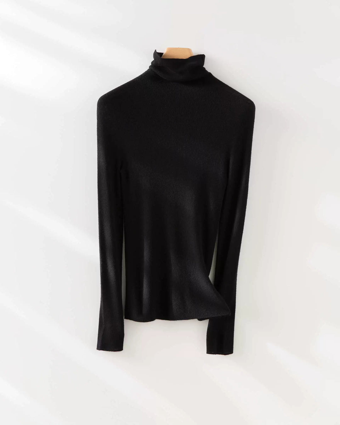 Silk-Cashmere Turtleneck