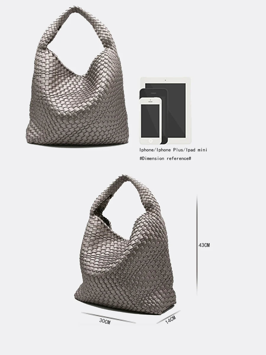 Silver Luxe Tote