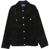Korean Designer Lace Hollow Lapel Jacket for Spring and Summer