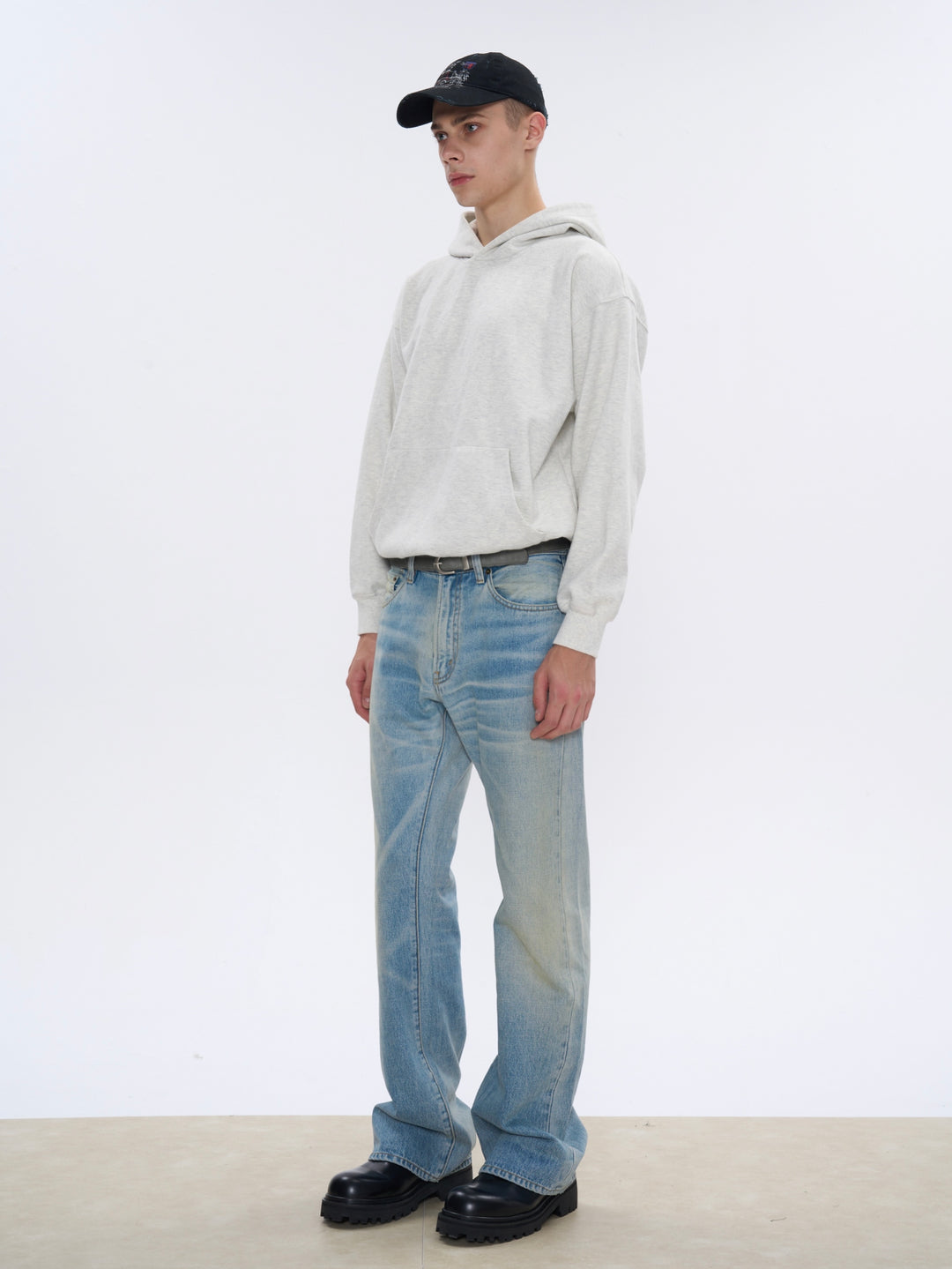 Distressed Bootcut Jeans