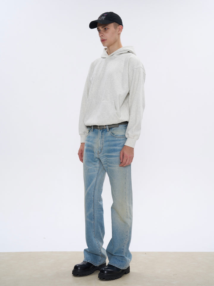 Distressed Bootcut Jeans