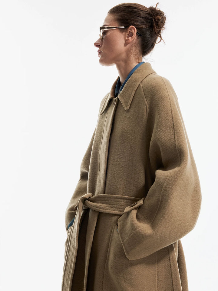 Natural Wool Cashmere Overcoat