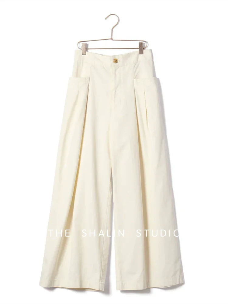 High Waist Wide Leg Trousers