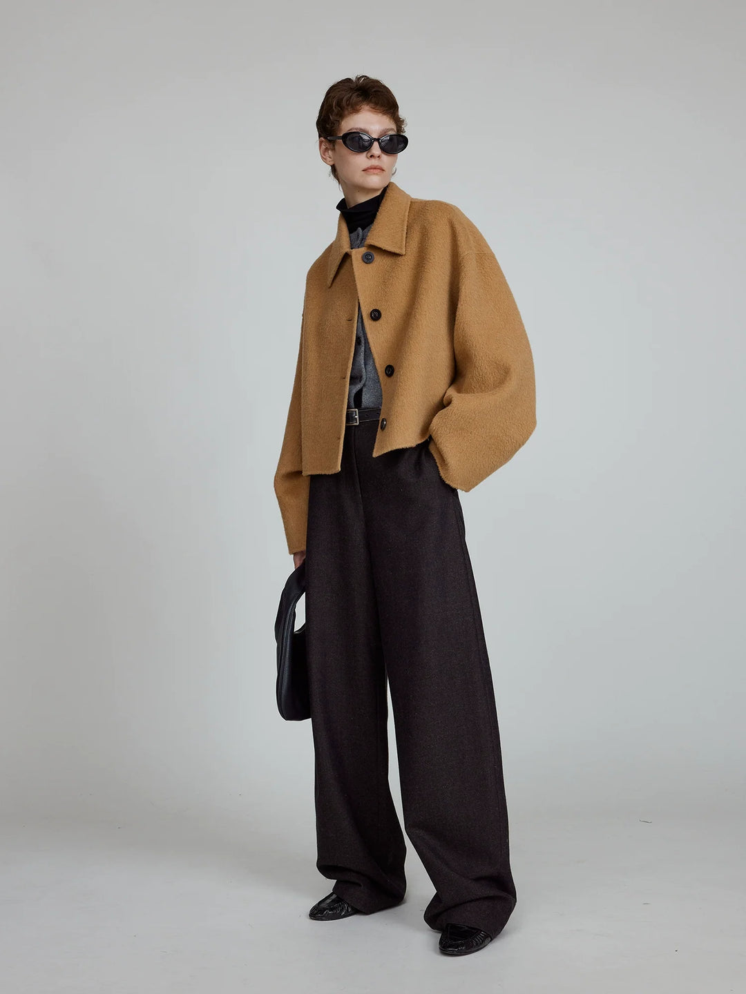 Wool Pleated Coat