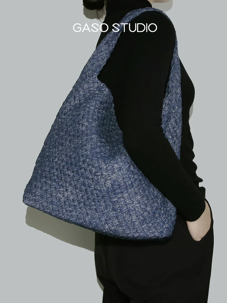 Denim Weave Tote