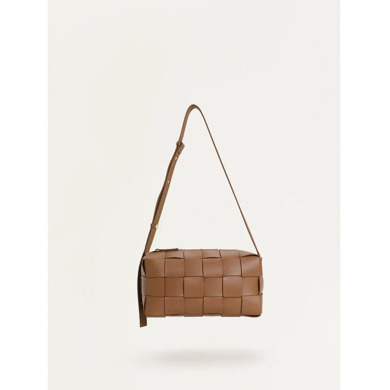 Woven Leather Crossbody