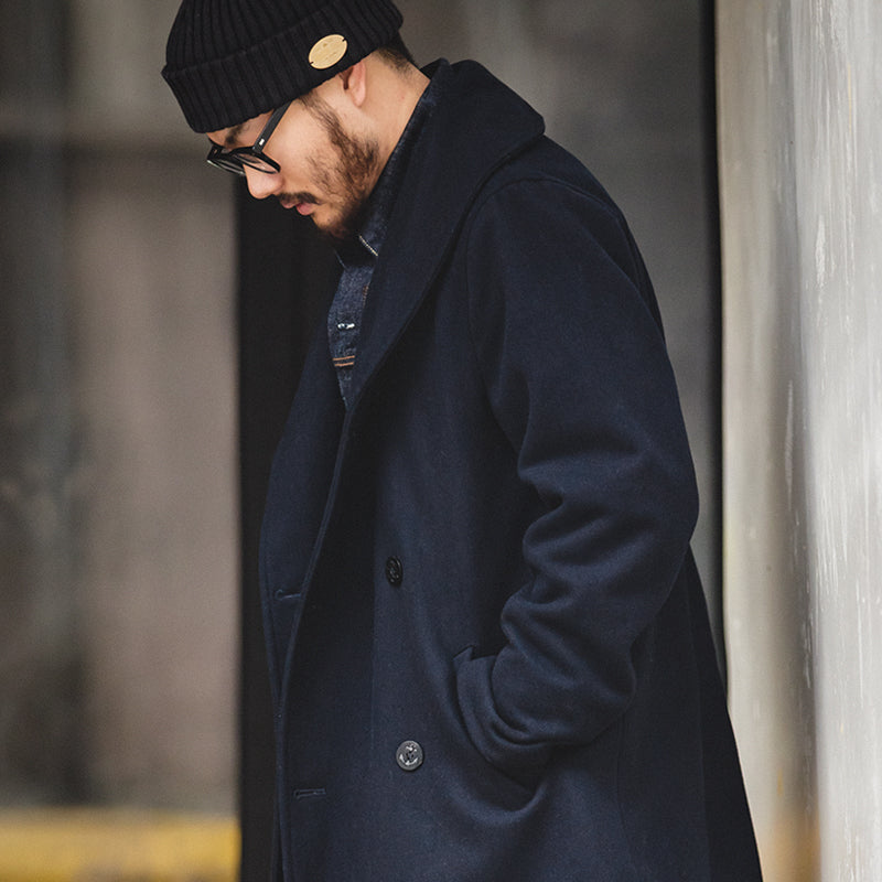 Navy Woolen Coat