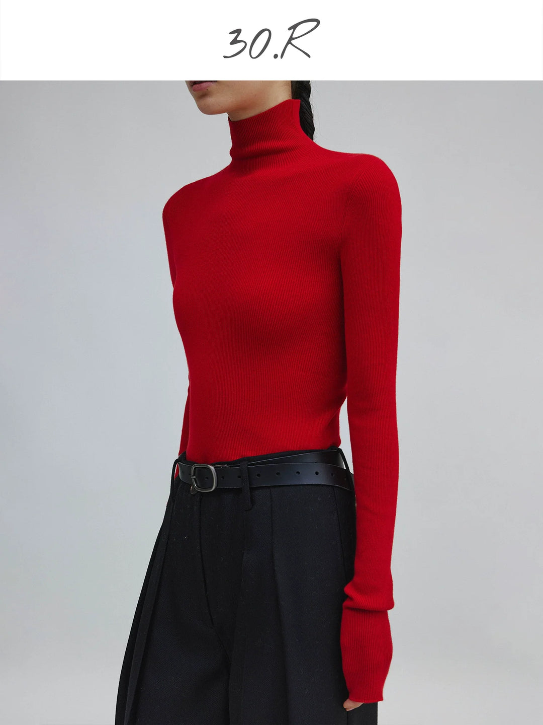 Natural Silk Cashmere Turtleneck