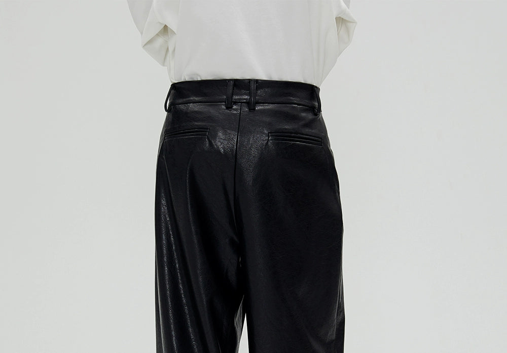 Vintage Biker Leather Pants