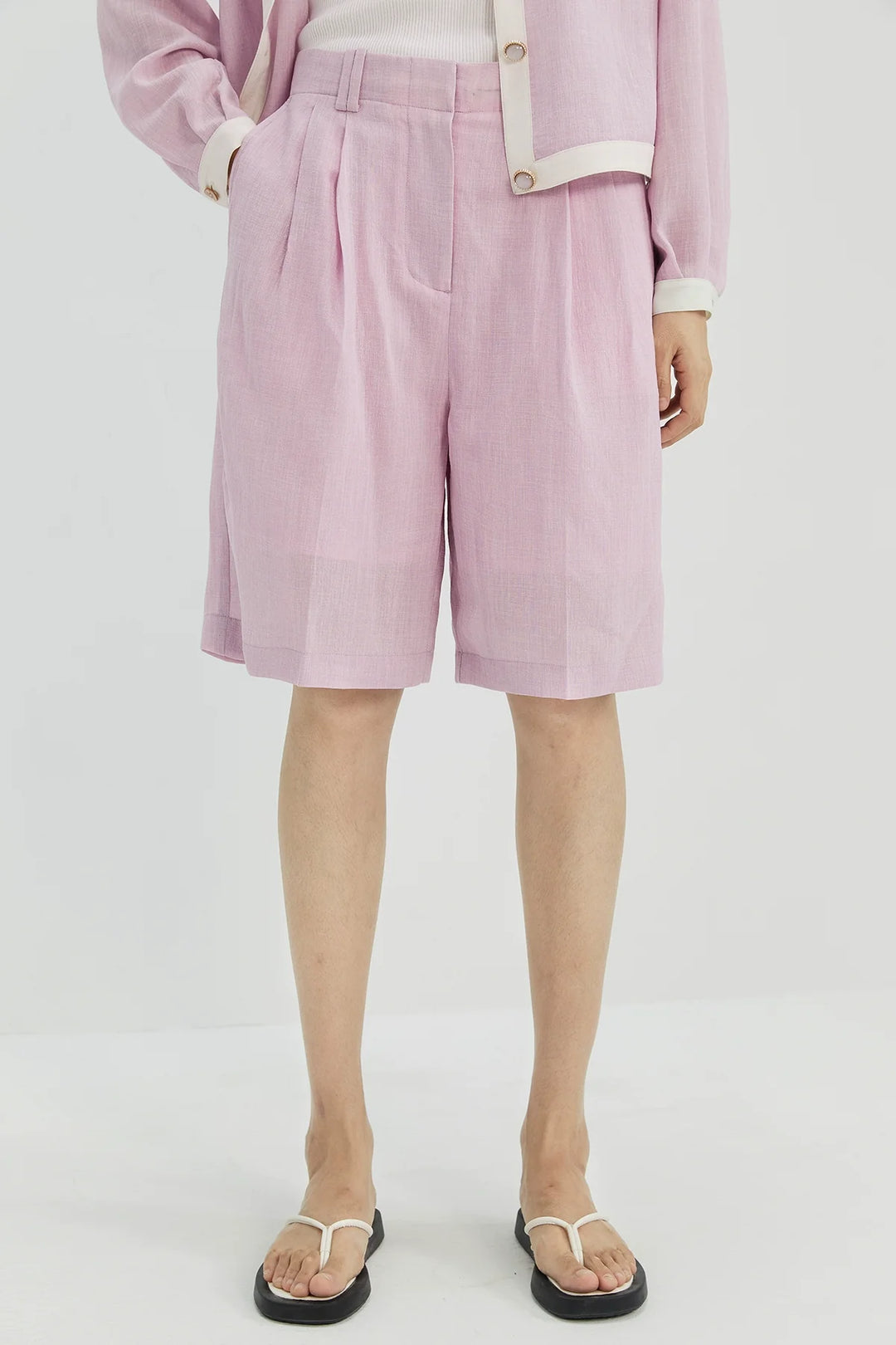 Linen Blend Sun Jacket and Shorts