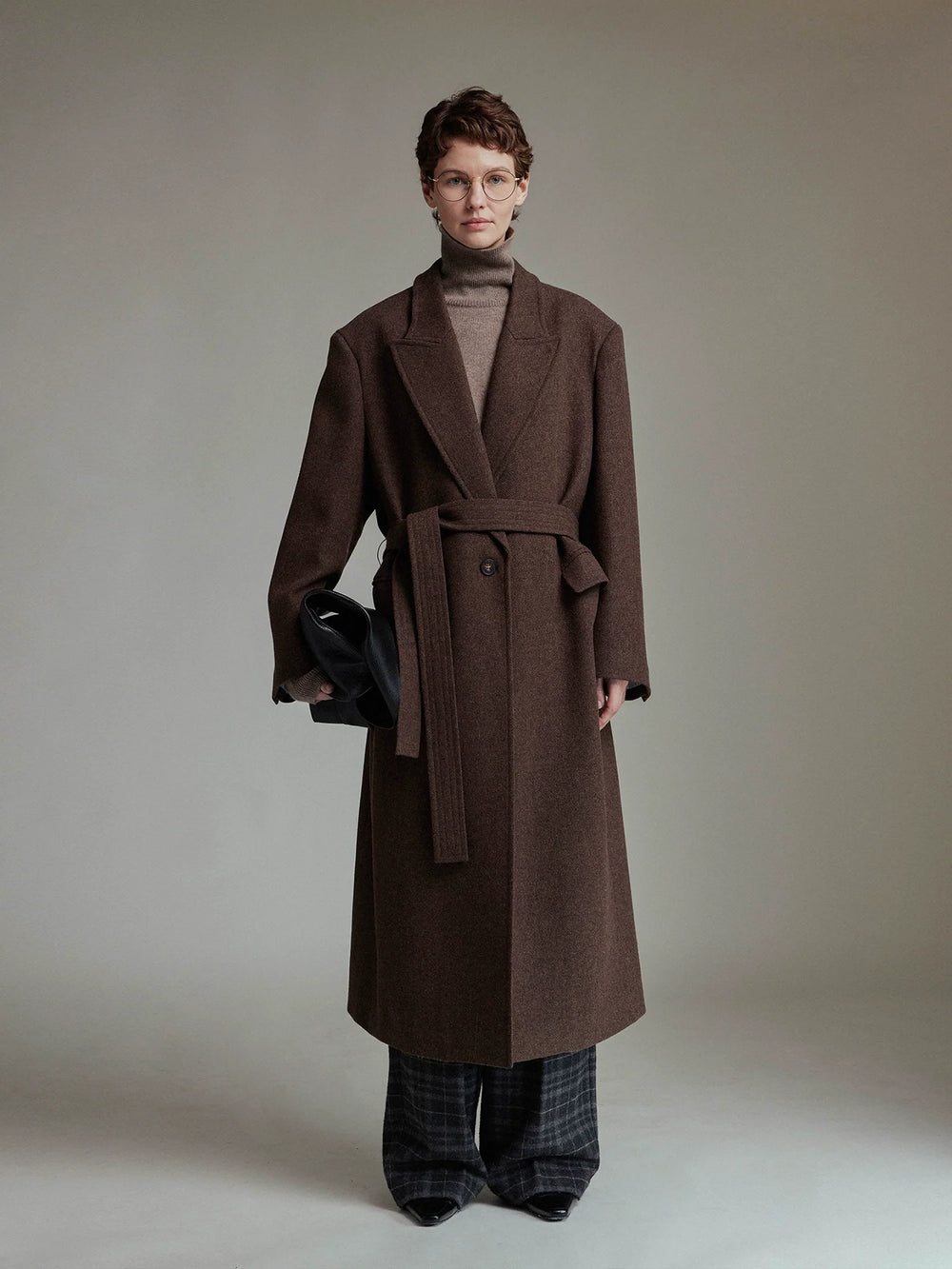 Woolen Elegance Long Coat