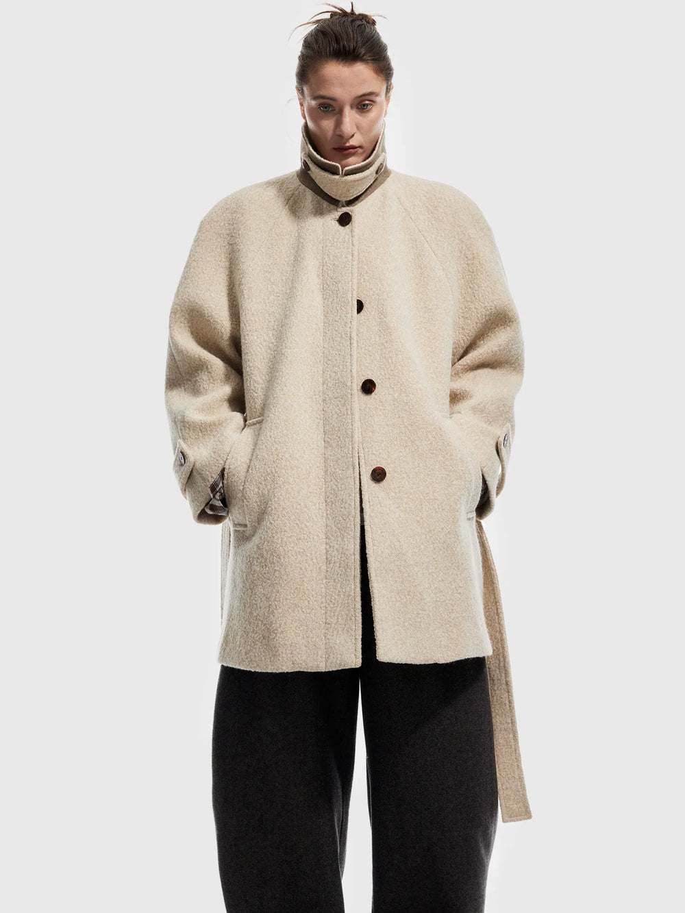 Wool Bouclé Coat